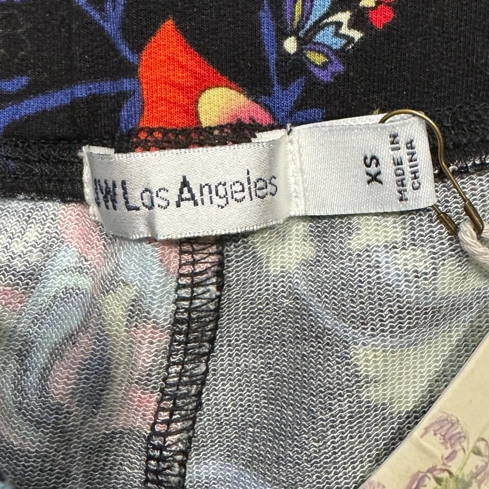 NWT Johnny Was Pottery Wide Leg Pant in Multi Butterfly Floral Print Sz XS - Picture 6 of 16